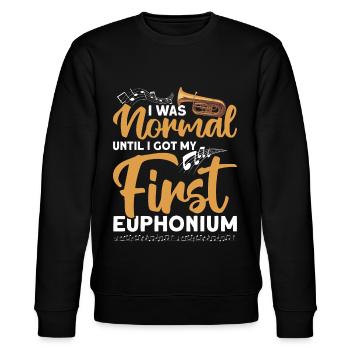 Euphonium Euphoniumspieler Blechbläser Euphonist - Stanley/Stella Unisex Bio-Sweatshirt CHANGER  - Schwarz - Vorne - Nik (191cm) & Marisol (170cm)