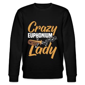 Euphonium Euphoniumspieler Blechbläser Euphonist - Stanley/Stella Unisex Bio-Sweatshirt CHANGER  - Schwarz - Vorne - Nik (191cm) & Marisol (170cm)