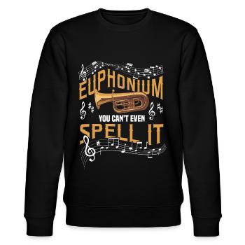 Euphonium Euphoniumspieler Blechbläser Euphonist - Stanley/Stella Unisex Bio-Sweatshirt CHANGER  - Schwarz - Vorne - Nik (191cm) & Marisol (170cm)