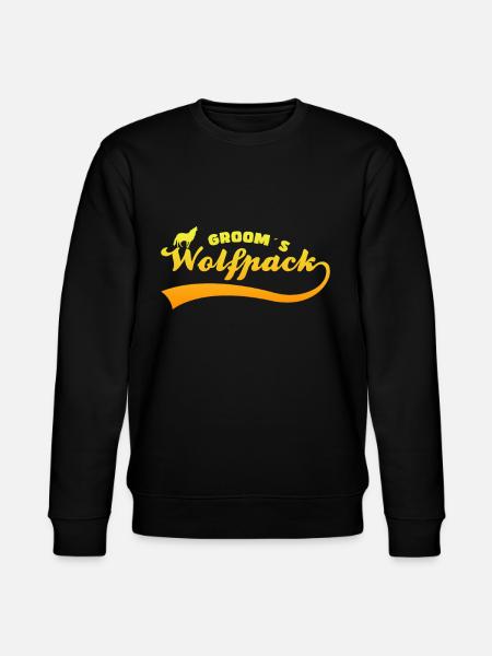 Groom's Wolf Pack - Stanley/Stella CHANGER Unisex Organic Sweatshirt - black
