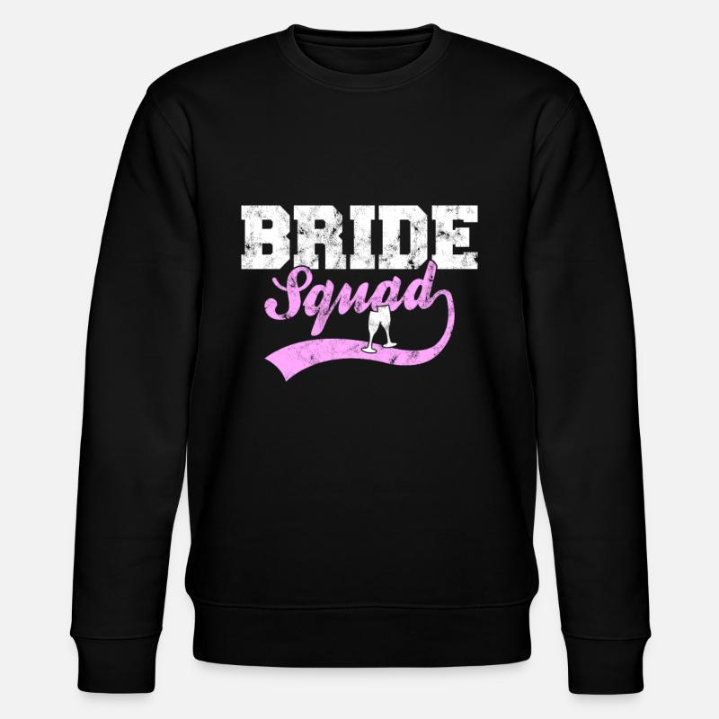 Bride Squad - Stanley/Stella Unisex Bio-Sweatshirt CHANGER  - Schwarz