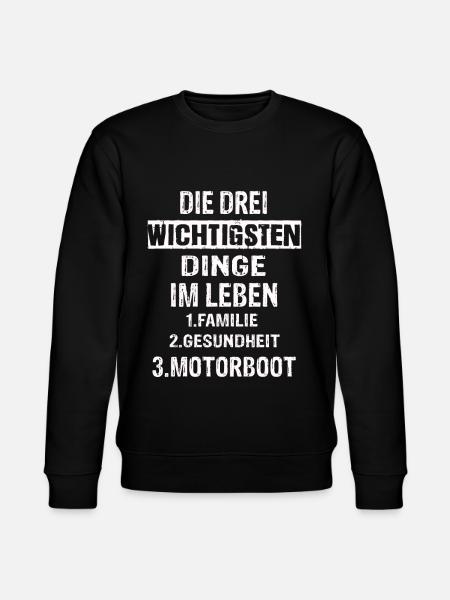 Motorboot - Stanley/Stella Unisex Bio-Sweatshirt CHANGER - Schwarz