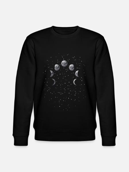 Lunar Eclipse Astronomy Telescope - Stanley/Stella CHANGER Unisex Organic Sweatshirt - black