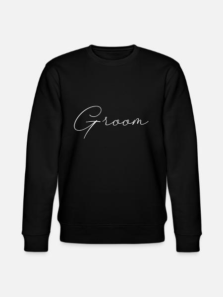 Groom groom lettering - Stanley/Stella CHANGER Unisex Organic Sweatshirt - black