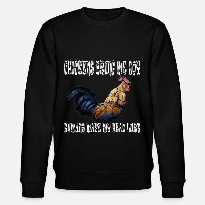 Chicken Whisperer Chicken Lover - Stanley/Stella CHANGER Unisex Organic Sweatshirt - black