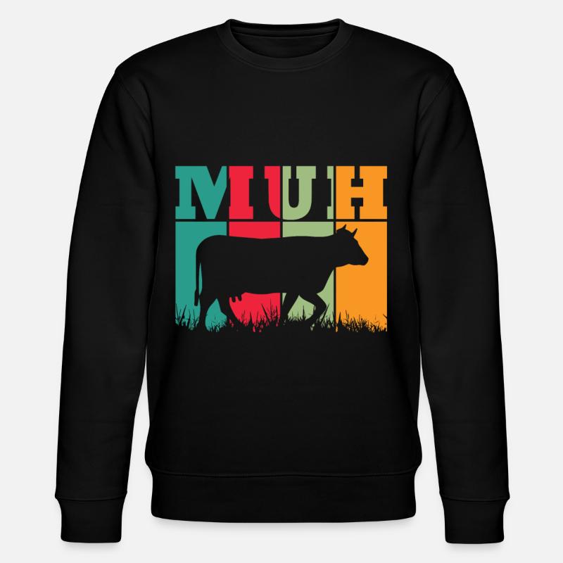 Muh Kuh - Stanley/Stella Unisex Bio-Sweatshirt CHANGER  - Schwarz