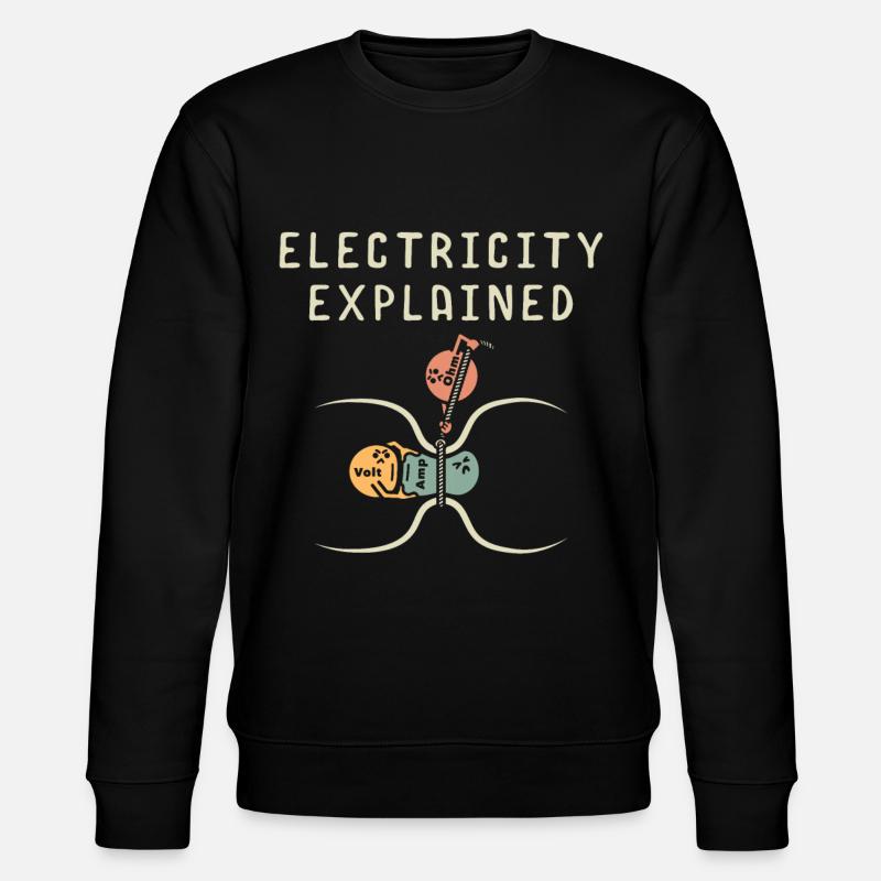 Electrician Electrical Student - Stanley/Stella CHANGER Unisex Organic Sweatshirt - black
