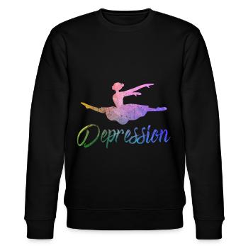 Ballett, Ballerina, Girl, Mädchen, Tanzen - Stanley/Stella Unisex Bio-Sweatshirt CHANGER  - Schwarz - Vorne - Nik (191cm) & Marisol (170cm)