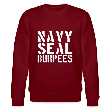 Chemise Burpees - Sweat bio CHANGER Stanley/Stella Unisexe - bordeaux - Devant - Nik (191cm) & Marisol (170cm)