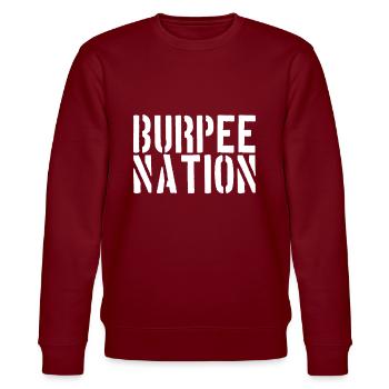 Burpees Nation - Sweat bio CHANGER Stanley/Stella Unisexe - bordeaux - Devant - Nik (191cm) & Marisol (170cm)