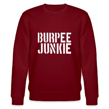 Burpee Junkie - Sweat bio CHANGER Stanley/Stella Unisexe - bordeaux - Devant - Nik (191cm) & Marisol (170cm)