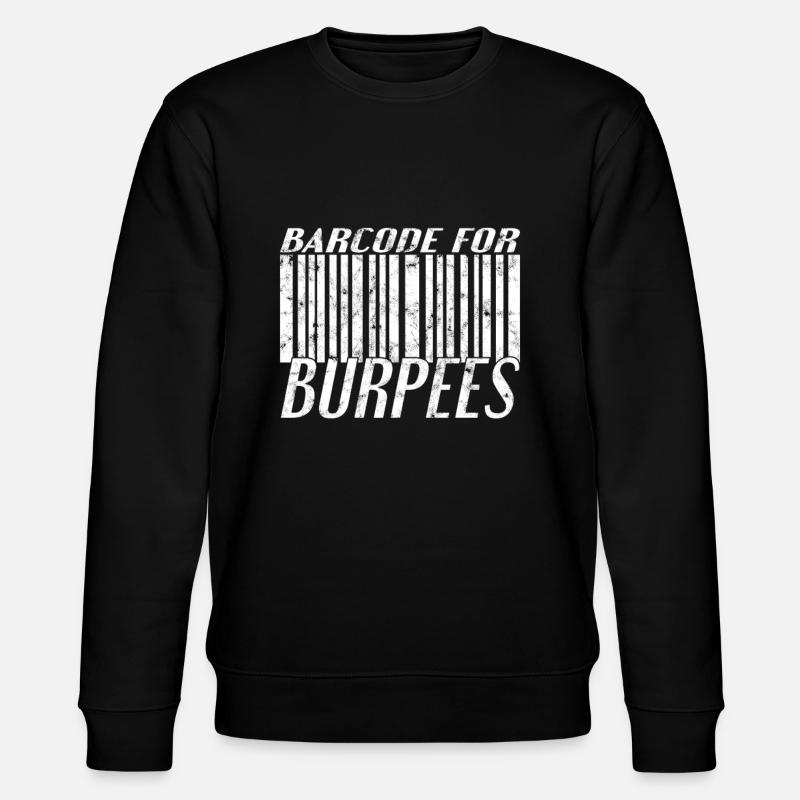 Burpee Barcode - Stanley/Stella CHANGER Unisex Organic Sweatshirt - black