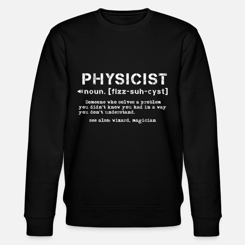 Physics Definition Science - Stanley/Stella CHANGER Unisex Organic Sweatshirt - black