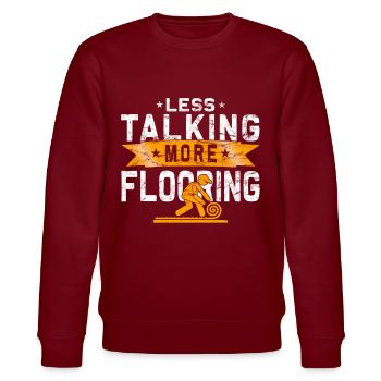 Flooring carpet installers - Stanley/Stella CHANGER Unisex Organic Sweatshirt - burgundy - Front - Nik (191cm) & Marisol (170cm)