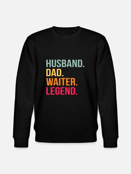 Waitress Bartender Waiter Server - Stanley/Stella CHANGER Unisex Organic Sweatshirt - black