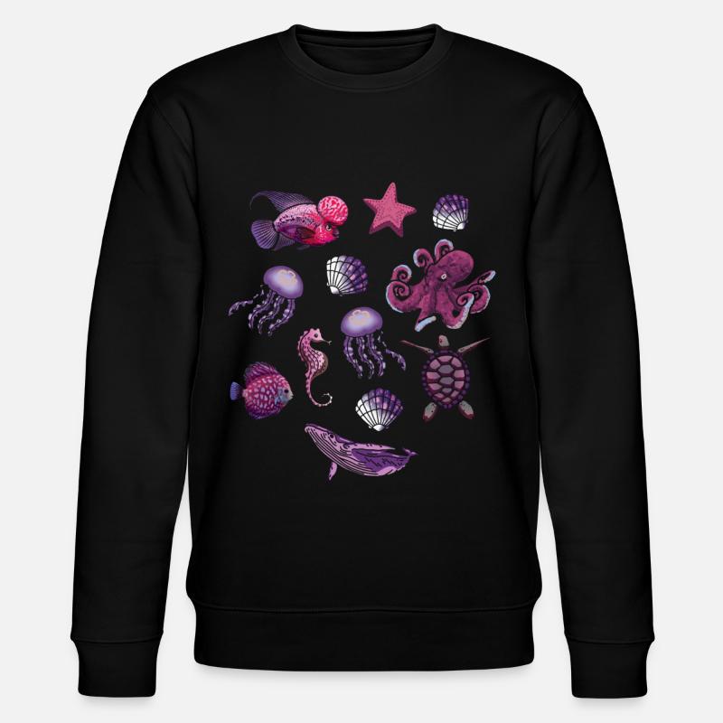 Animal marin Mer Sous l’eau - Sweat bio CHANGER Stanley/Stella Unisexe - noir