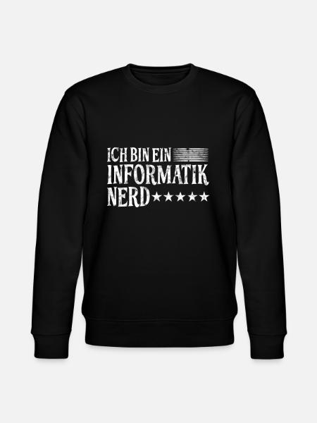 Informatik Nerd Spruch - Stanley/Stella Unisex Bio-Sweatshirt CHANGER - Schwarz