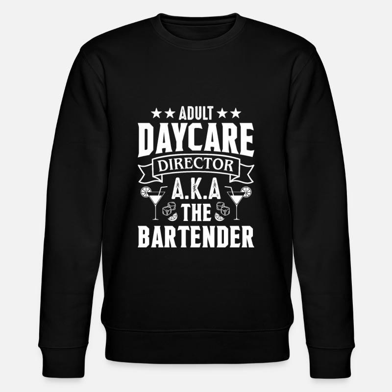 Waitress Bartender Waiter Server - Stanley/Stella CHANGER Unisex Organic Sweatshirt - black