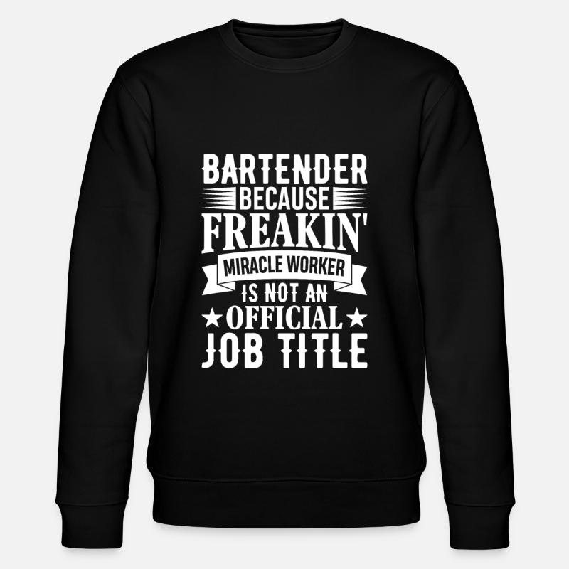 Kellnerin Barkeeper Kellner Kellner - Stanley/Stella Unisex Bio-Sweatshirt CHANGER - Schwarz