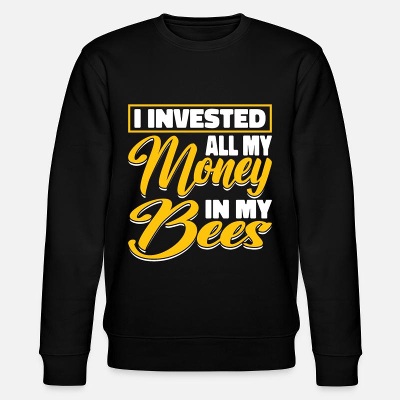 Beekeepers Bees Honey bees Beekeeping - Stanley/Stella CHANGER Unisex Organic Sweatshirt - black