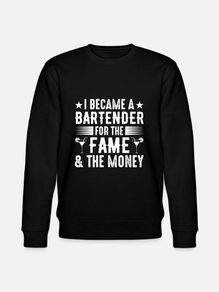 Waitress Bartender Waiter Bartending - Stanley/Stella CHANGER Unisex Organic Sweatshirt - black