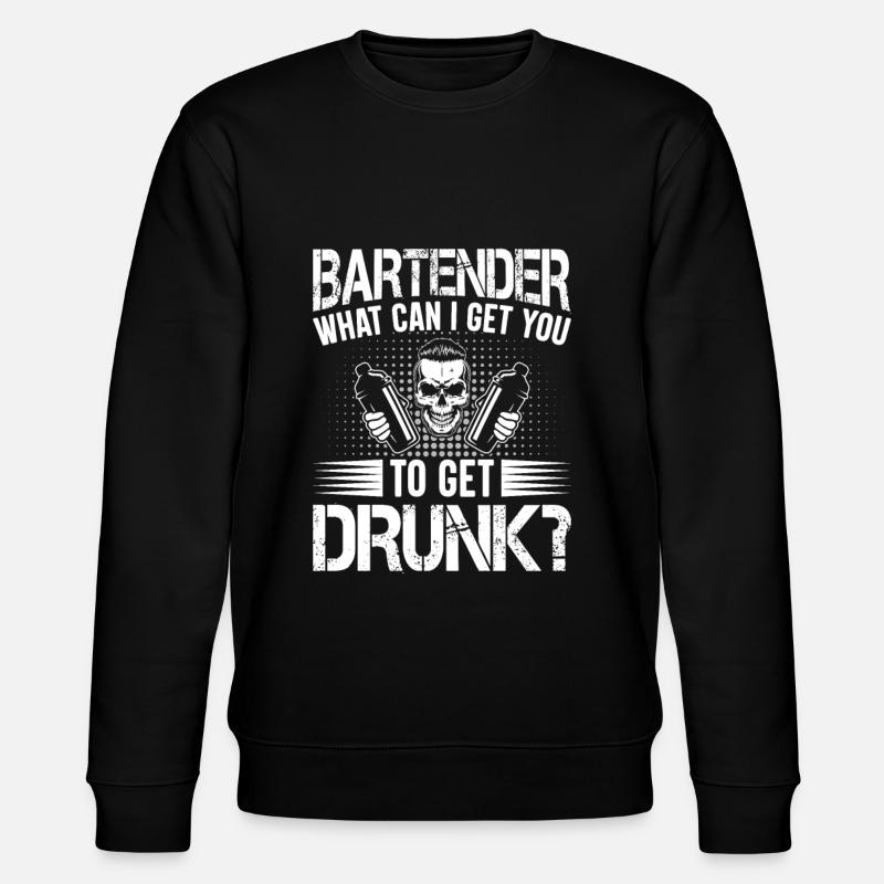 Waitress Bartender Waiter Server - Stanley/Stella CHANGER Unisex Organic Sweatshirt - black