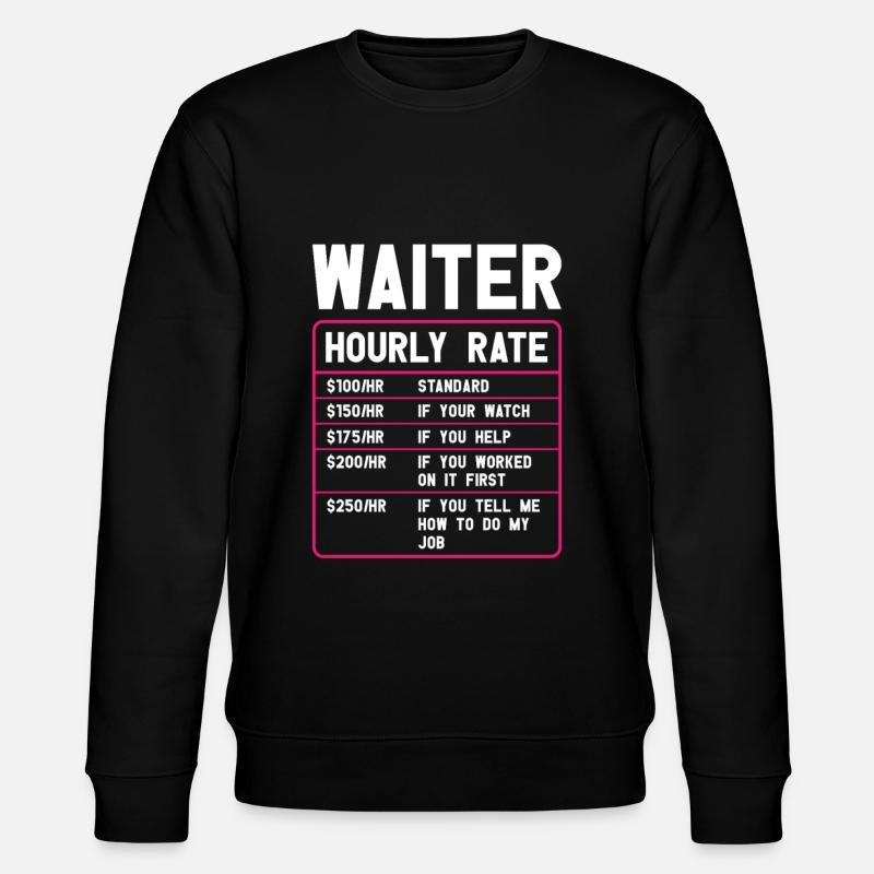 Kellnerin Barkeeper Kellner Kellner - Stanley/Stella Unisex Bio-Sweatshirt CHANGER  - Schwarz