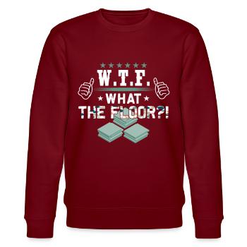 Flooring Tilers - Stanley/Stella CHANGER Unisex Organic Sweatshirt - burgundy - Front - Nik (191cm) & Marisol (170cm)