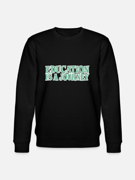 Training Learning Travel Saying - Stanley/Stella CHANGER Unisex Organic Sweatshirt - black