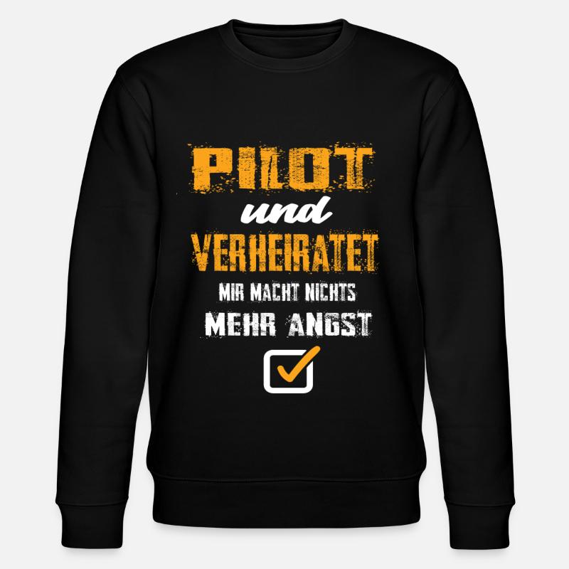 Pilot - Stanley/Stella Unisex Bio-Sweatshirt CHANGER  - Schwarz