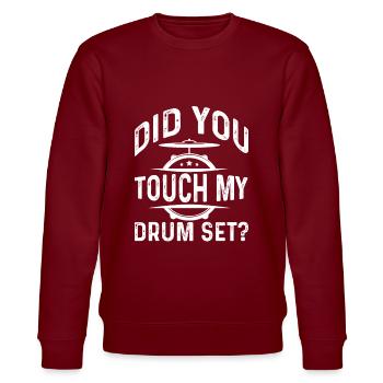 Drums Quote Drummer Music Band Drum Musician - Sweat bio CHANGER Stanley/Stella Unisexe - bordeaux - Devant - Nik (191cm) & Marisol (170cm)