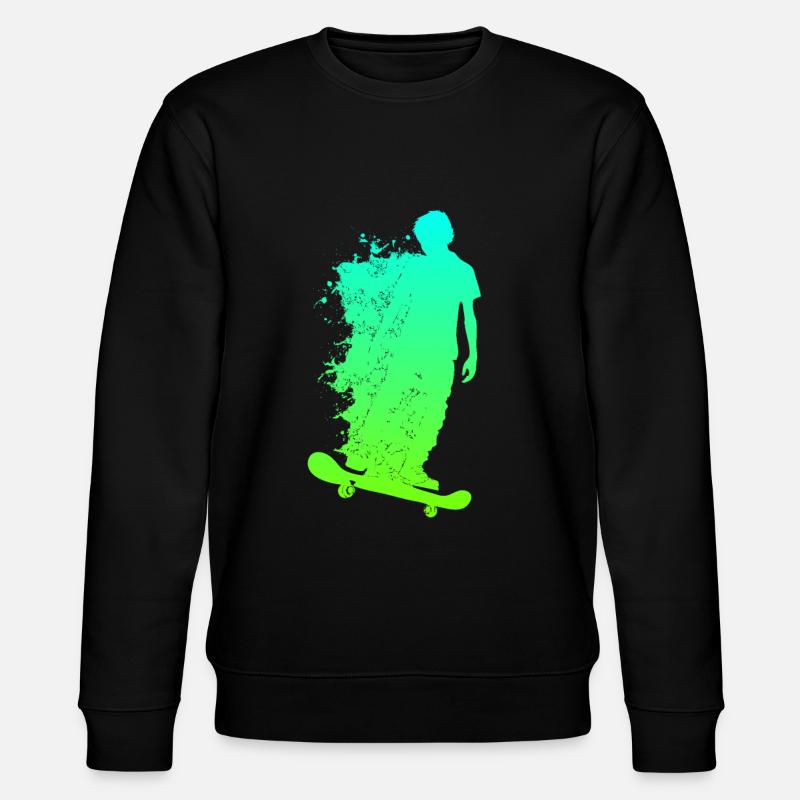 Patinage skateboarders - Sweat bio CHANGER Stanley/Stella Unisexe - noir