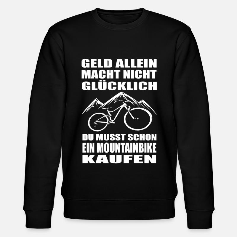 Mountainbike - Stanley/Stella Unisex Bio-Sweatshirt CHANGER  - Schwarz