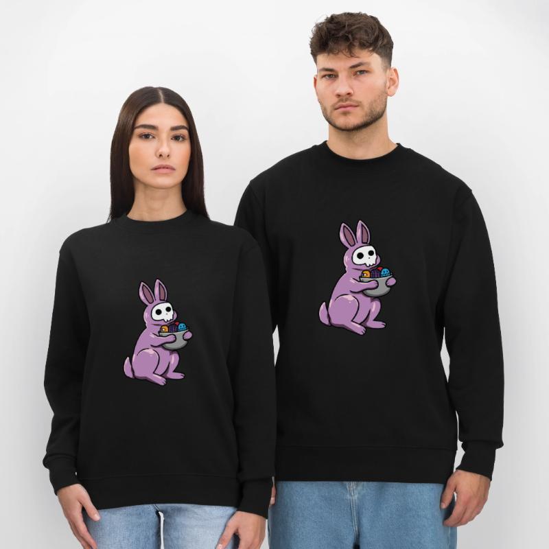 Gothic Rabbit Gothic Rabbit Gothic Easter Emo Goth Stanley/Stella CHANGER Unisex Organic Sweatshirt