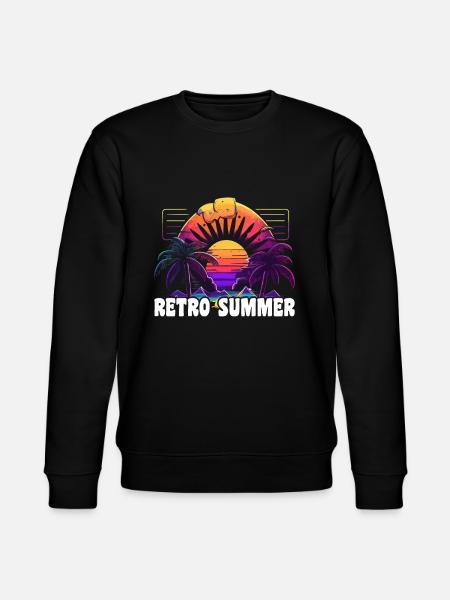 Retro Summer - Stanley/Stella CHANGER Unisex Organic Sweatshirt - black