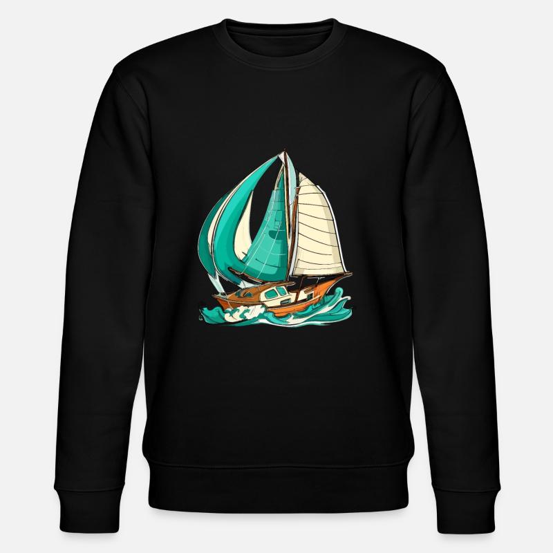 Bateau voilier voile - Sweat bio CHANGER Stanley/Stella Unisexe - noir
