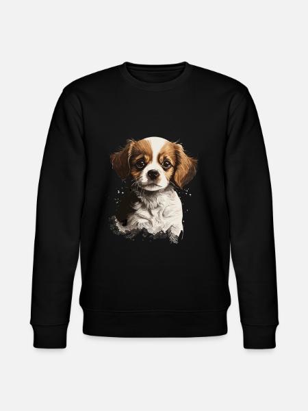 Cute Dog Pet - Stanley/Stella CHANGER Unisex Organic Sweatshirt - black