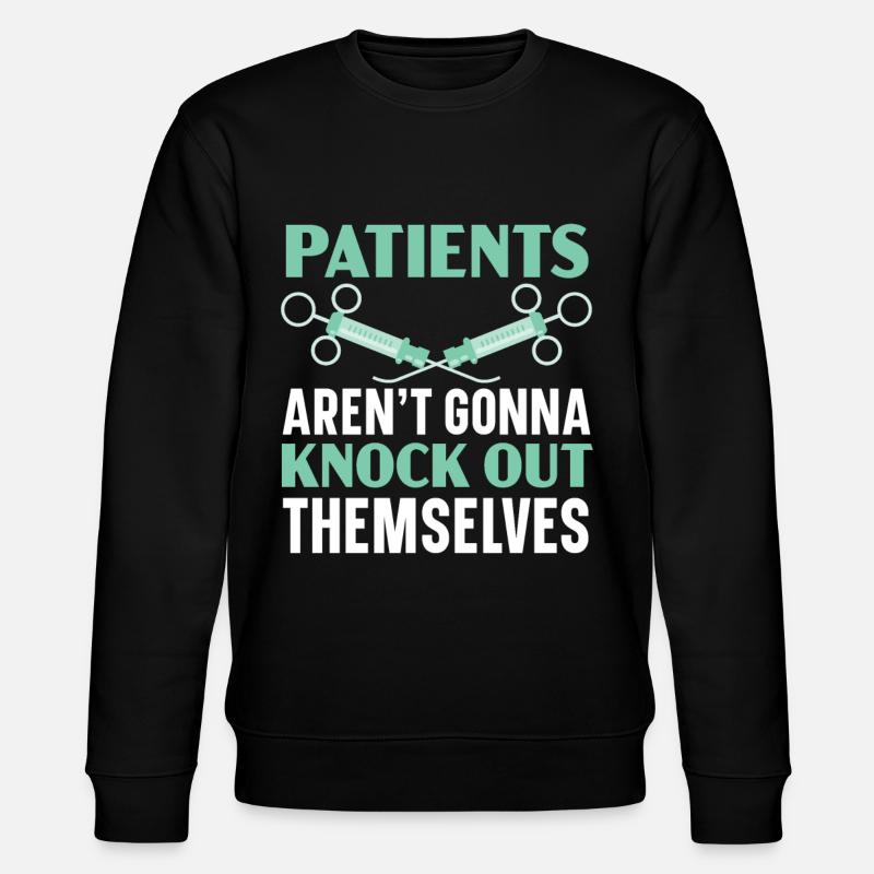 Patients will not self-numb - Stanley/Stella CHANGER Unisex Organic Sweatshirt - black