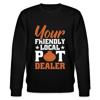 Töpfern Töpfer Töpferei Pottery - Stanley/Stella Unisex Bio-Sweatshirt CHANGER  - Schwarz - Vorne - Nik (191cm) & Marisol (170cm)
