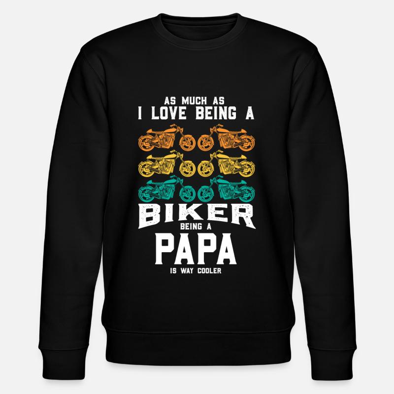 MOTARD PAPA COOLER - Sweat bio CHANGER Stanley/Stella Unisexe - noir