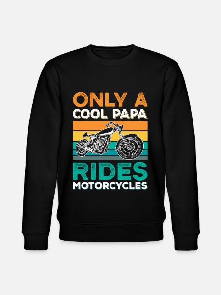 Biker Papa Motorrad - Stanley/Stella Unisex Bio-Sweatshirt CHANGER - Schwarz