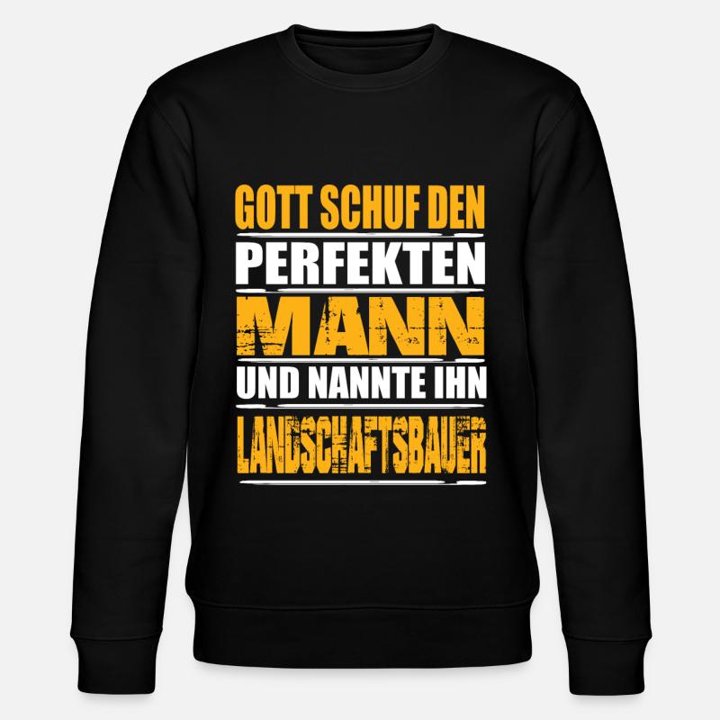 Landschaftsbauer - Stanley/Stella Unisex Bio-Sweatshirt CHANGER  - Schwarz
