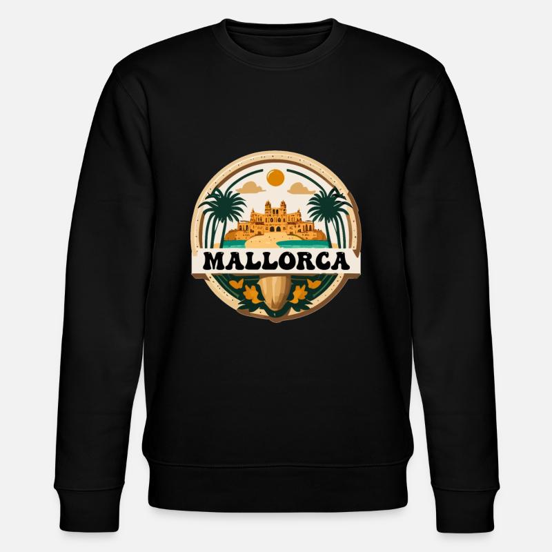 Mallorca Logo - Stanley/Stella CHANGER Unisex Organic Sweatshirt - black