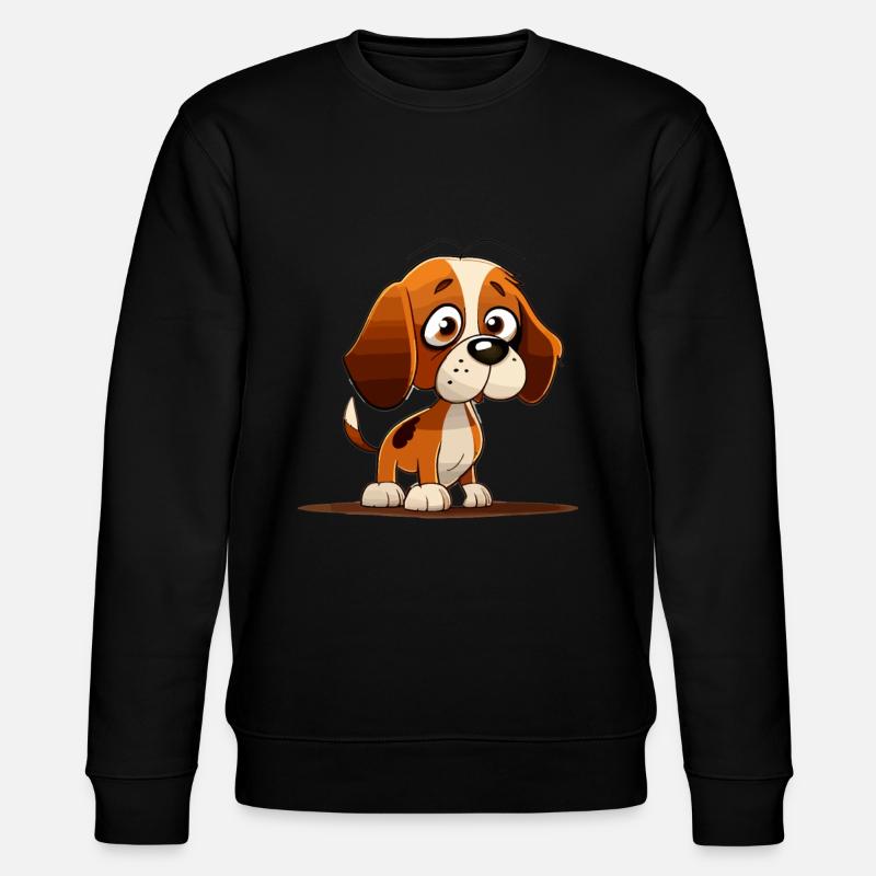 Chien dans le style comique - Sweat bio CHANGER Stanley/Stella Unisexe - noir