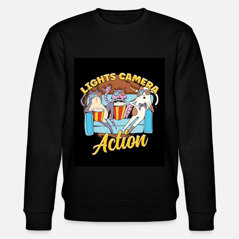 Ligts Camera Action - Stanley/Stella CHANGER Unisex Organic Sweatshirt - black
