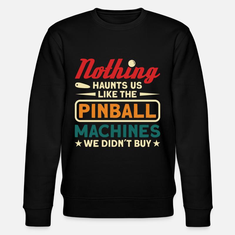 Flipper Retro Pinball Flipperautomat Bumper - Sweat bio CHANGER Stanley/Stella Unisexe - noir