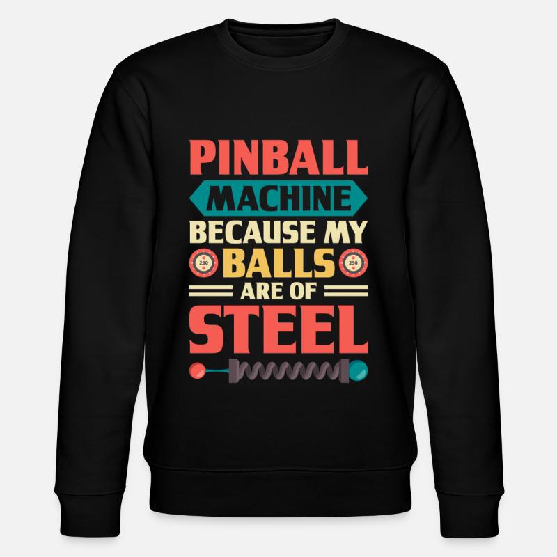 Flipper Retro Pinball Flipperautomat Bumper - Sweat bio CHANGER Stanley/Stella Unisexe - noir