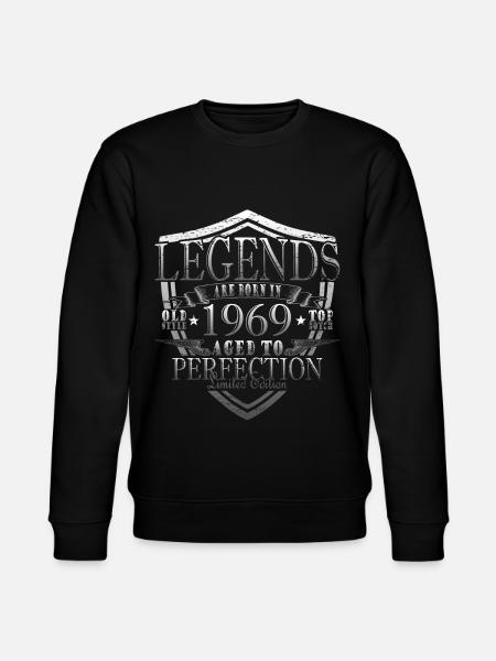 1969 - Geburt - Legenden - Stanley/Stella Unisex Bio-Sweatshirt CHANGER  - Schwarz