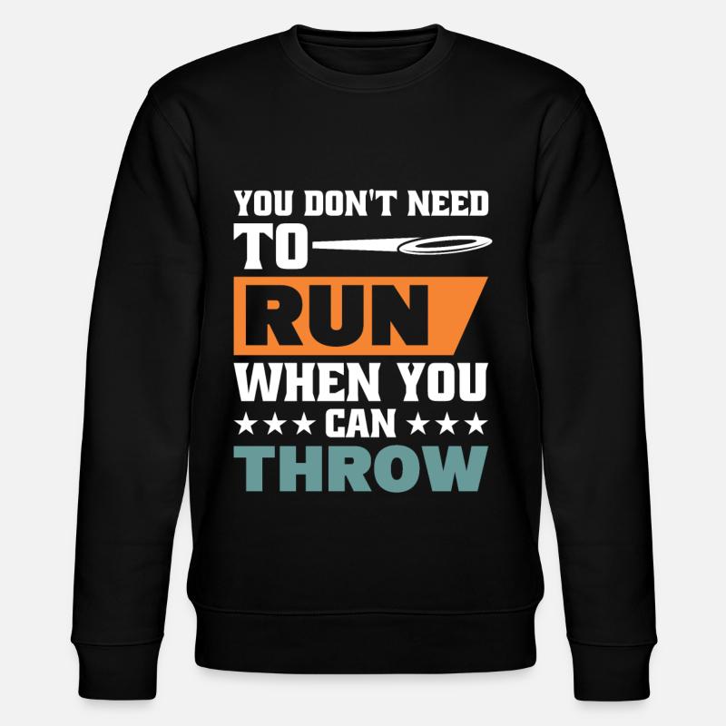 Diskuswurf Diskuswerfer Leichtathletik Diskus - Stanley/Stella Unisex Bio-Sweatshirt CHANGER  - Schwarz