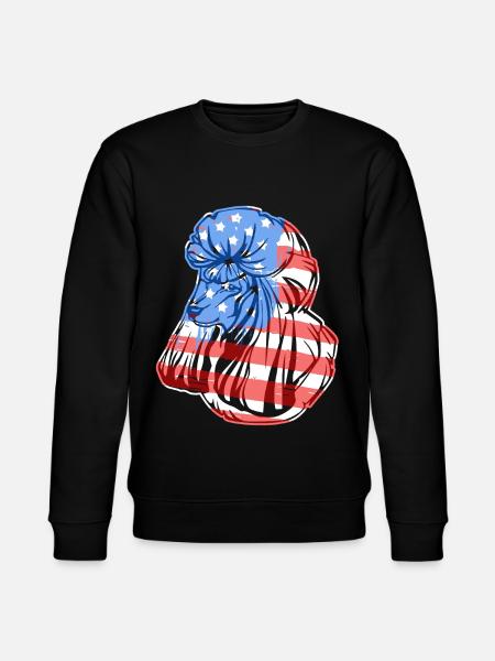 Poodle Poodle Flag - Stanley/Stella CHANGER Unisex Organic Sweatshirt - black